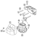 engine mountings LH +RH