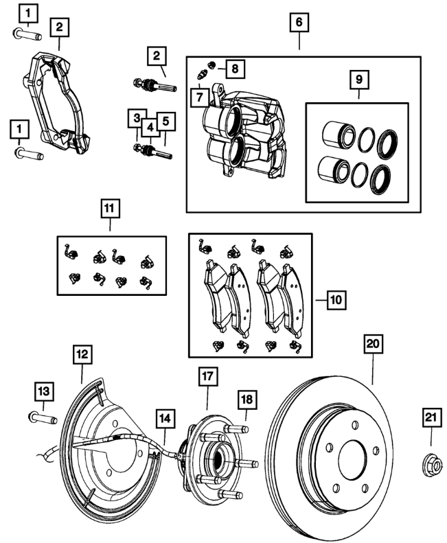 Front Hub + Bearing