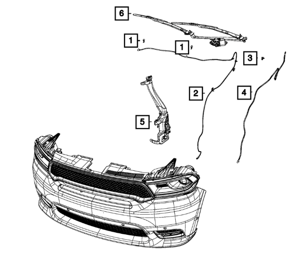 Hose Windshield Washer
