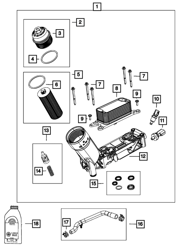 Engine Oil Filter Housing